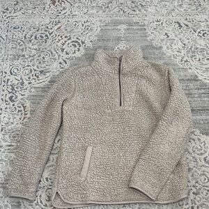 Altar'd State Cream Sherpa Hoodie